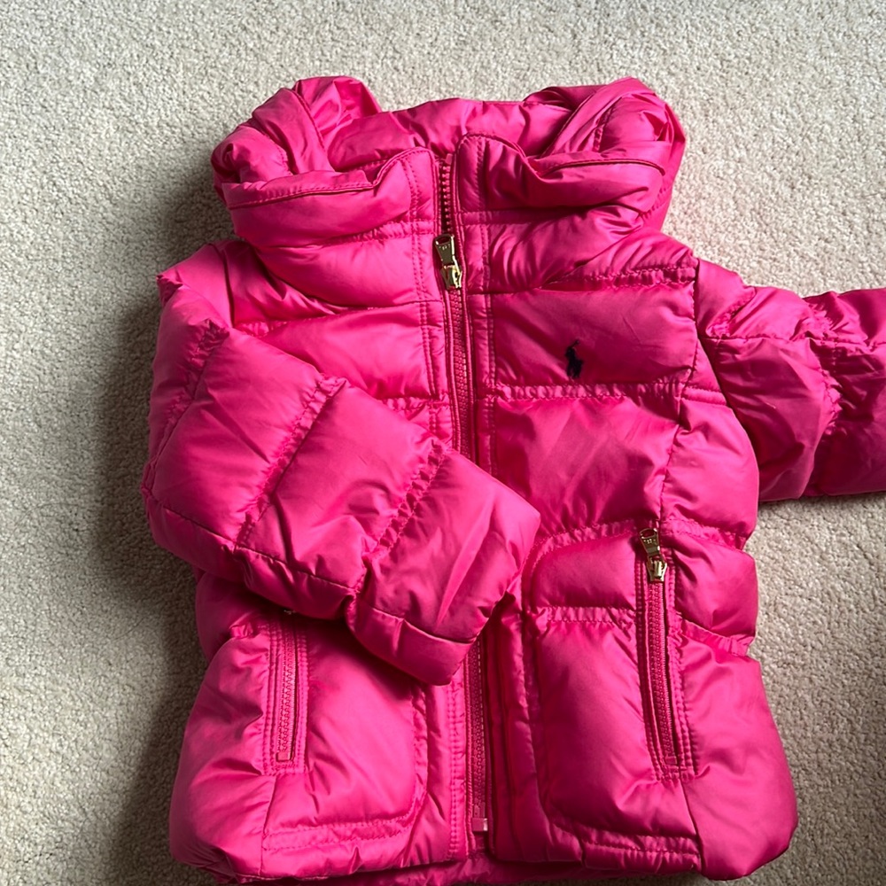 Hot Pink Puffer Ralph Lauren Like New